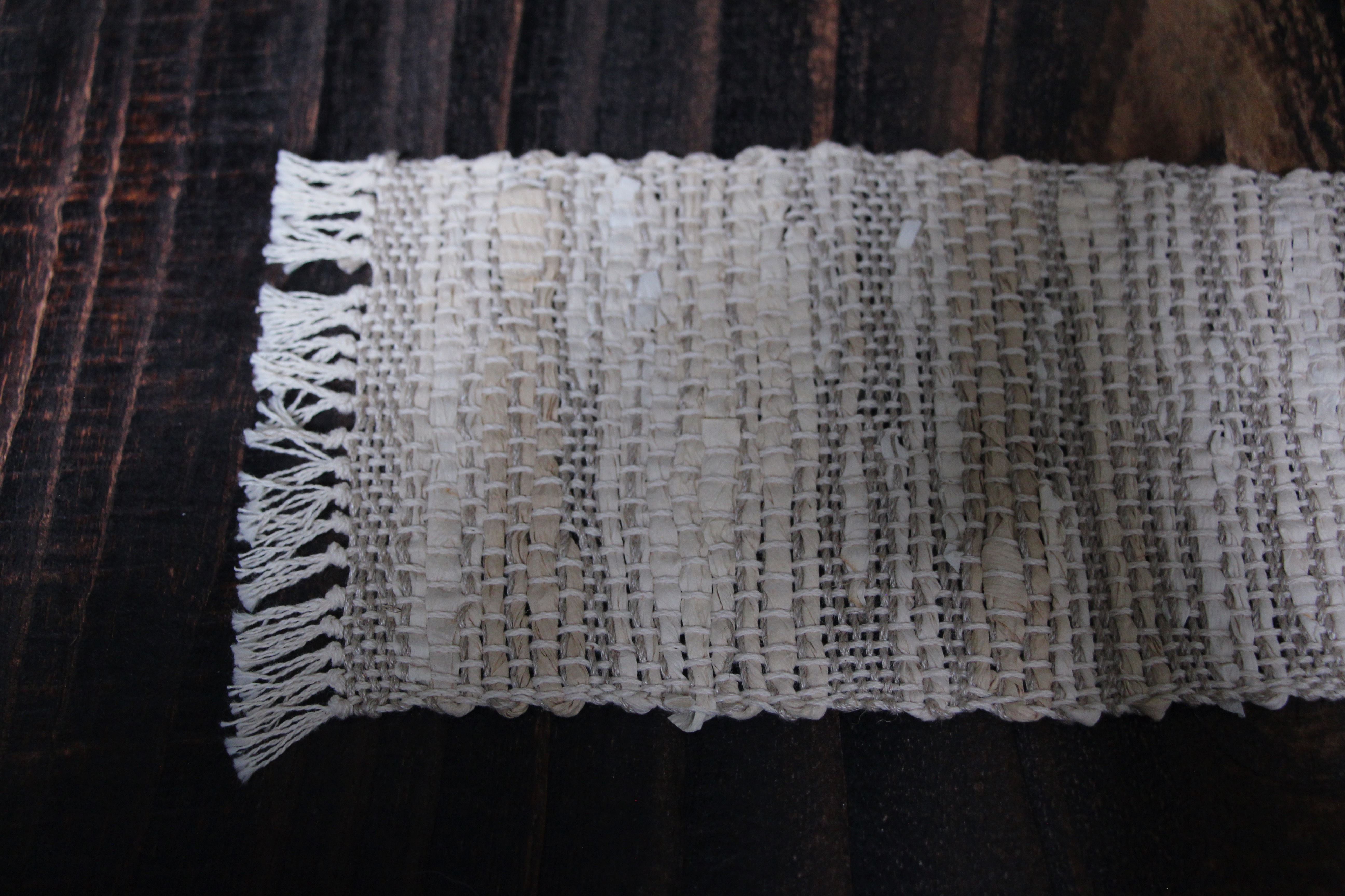 三時美術｜純手工大地織巾｜濾紙與棉麻