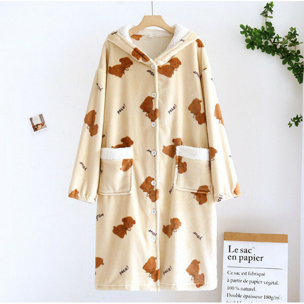 Autumn and winter franse dressing gowns