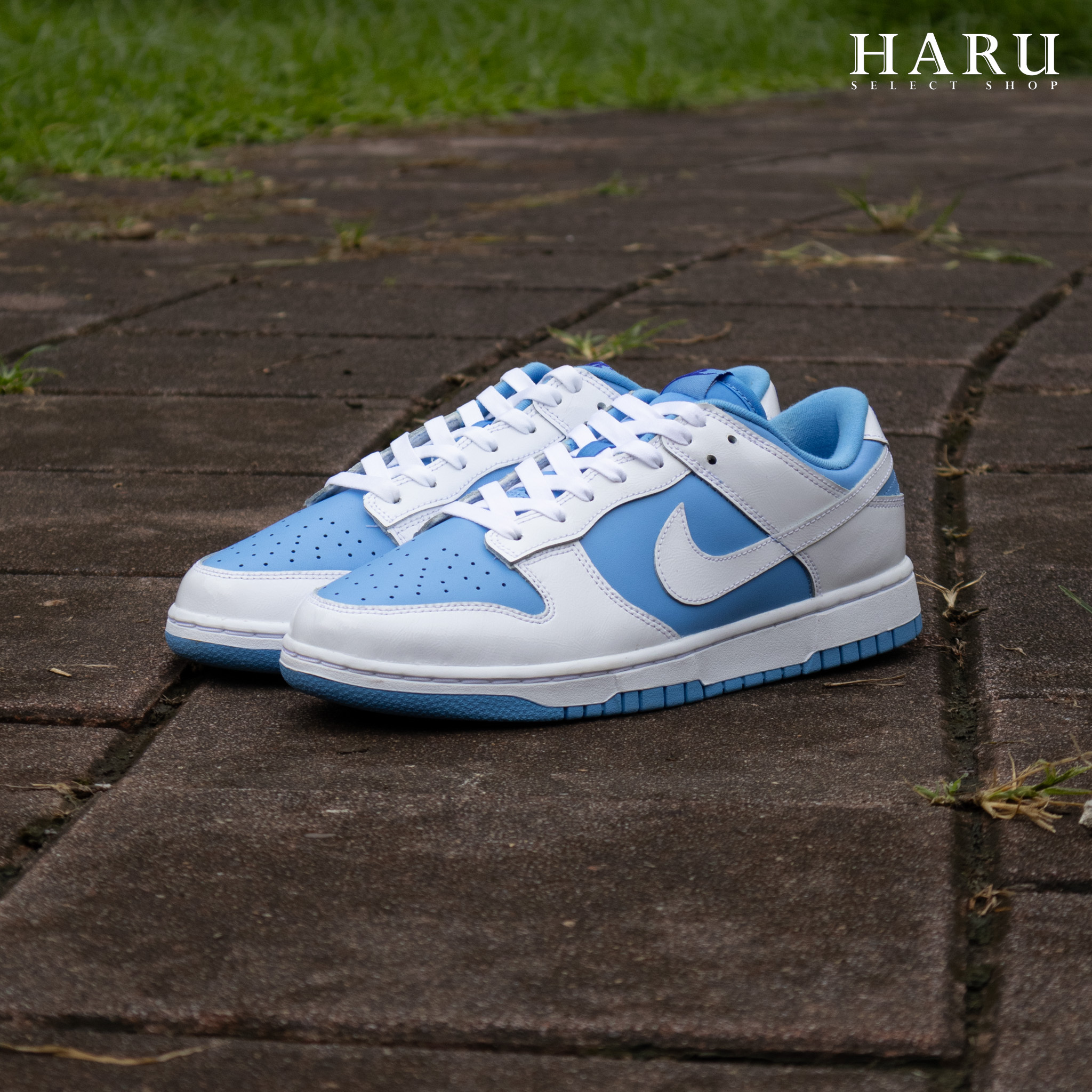 NIKE DUNK LOW ESS REVERSE UNC 反轉北卡藍白藍女生復古休閒鞋DJ9955-