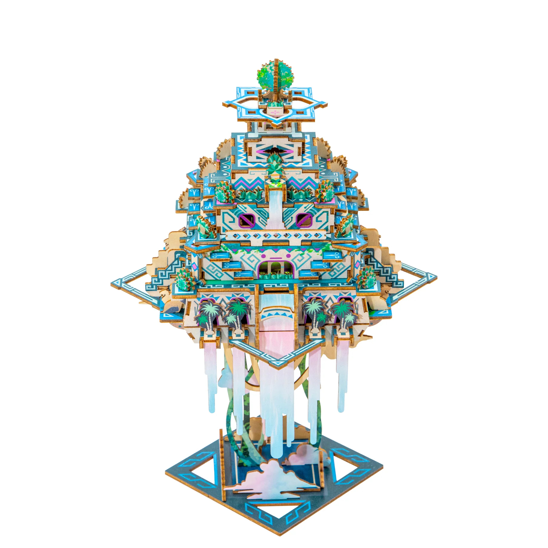 Jigzle 3D Plywood puzzle - Mythology Series-Hanging Gardens of Babylon