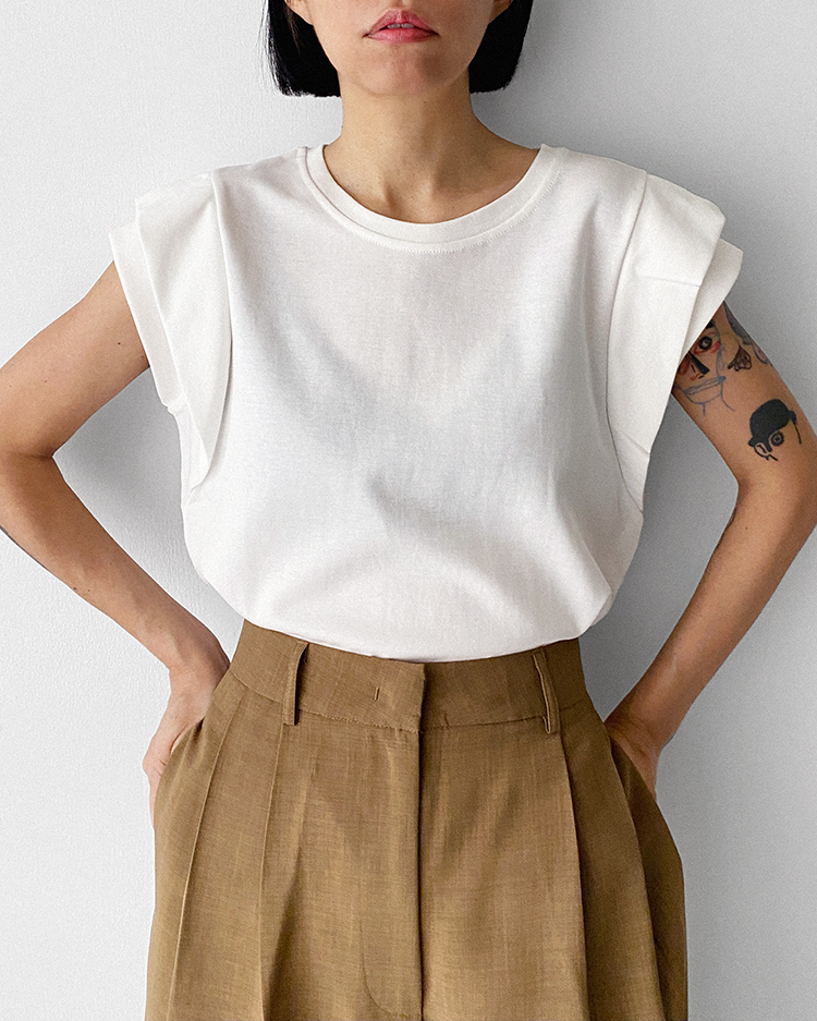 MFT-2357 雙層袖素色T恤