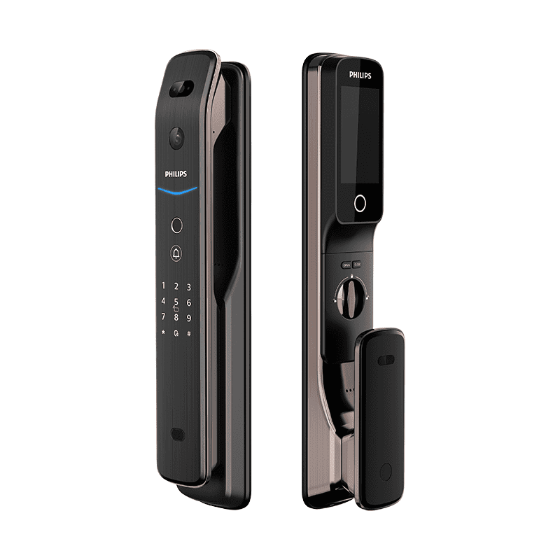 (正價85折) Philips EasyKey DDL709-FVP 人臉識別視像智能鎖 (曜石黑/紅古銅) （原廠安裝費另付）