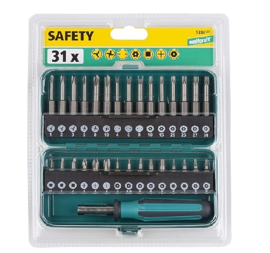 德國"WOLFCRAFT" 31件 批咀連批套裝1/4"