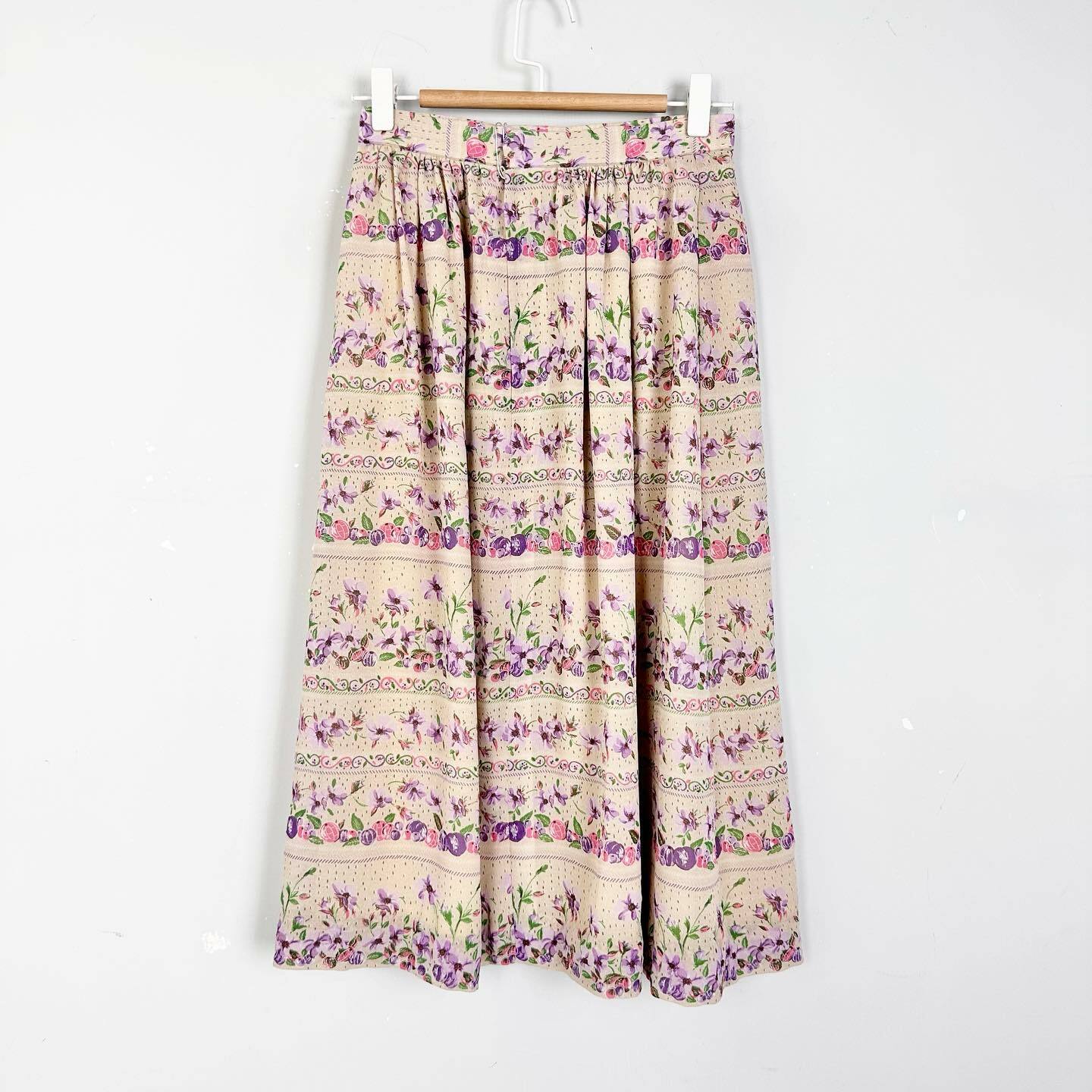 花卉圖案雪紡半裙