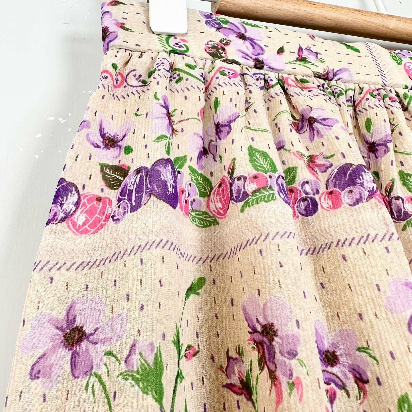 花卉圖案雪紡半裙