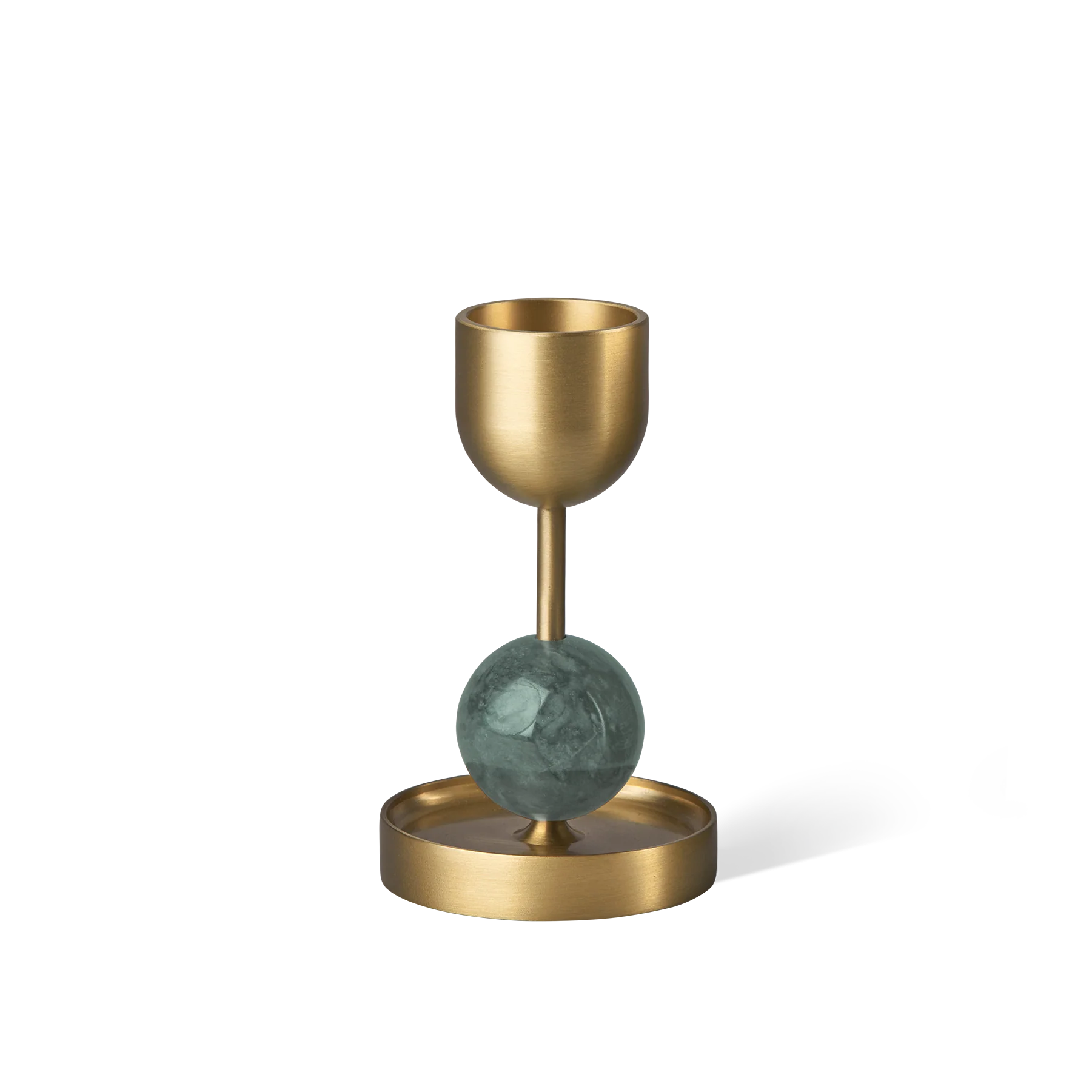 BLACK BLAZE 串珠黃銅燭台 綠色M號