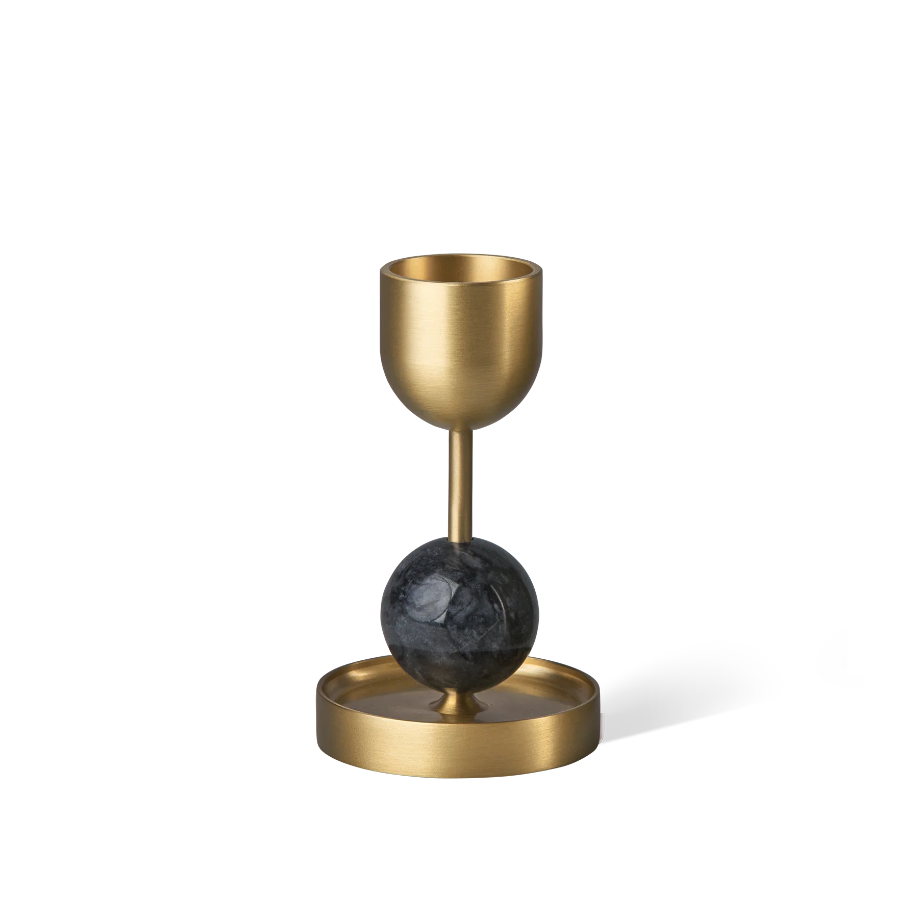 BLACK BLAZE 串珠黃銅燭台 黑色M號