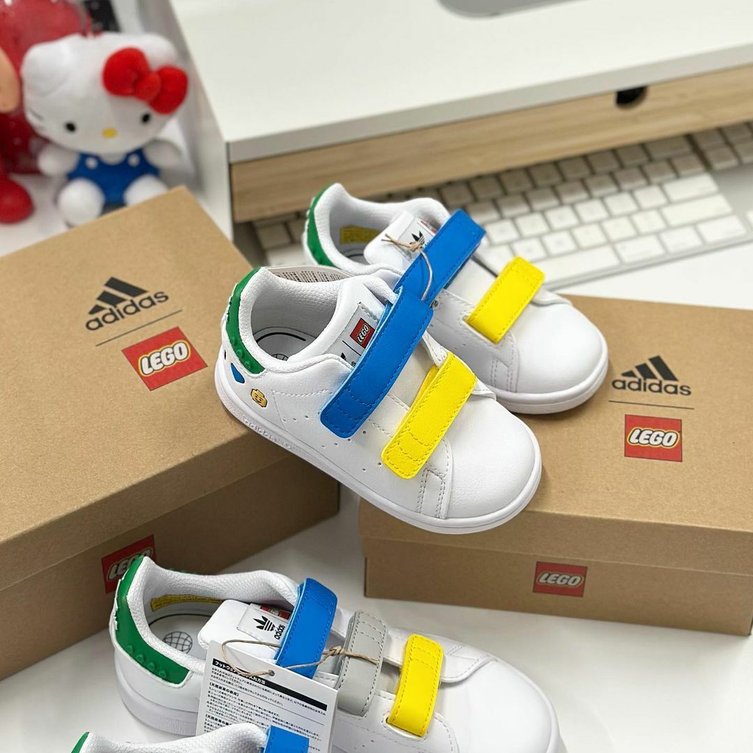 Adidas Lego X Stansmith 樂高 白色 方便穿脫 運動鞋 嬰兒 小童 童鞋 IF2916