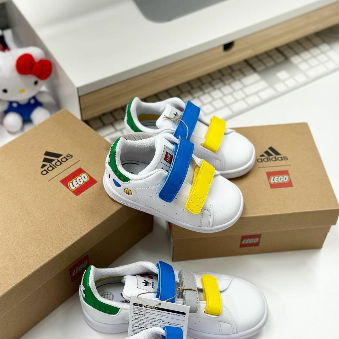 Adidas Lego X Stansmith 樂高 白色 方便穿脫 運動鞋 嬰兒 小童 童鞋 IF2916