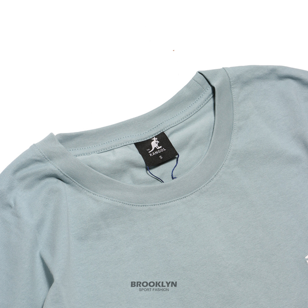 【下殺↘ $399】KANGOL 短袖 短T 水藍 假兩件 小LOGO 棉 男6225100789