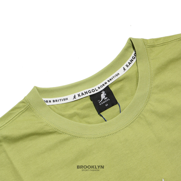 【下殺↘ $399】KANGOL 短袖 短T 草綠 胸口 刺繡 後串標 男 (布魯克林) 6225101374
