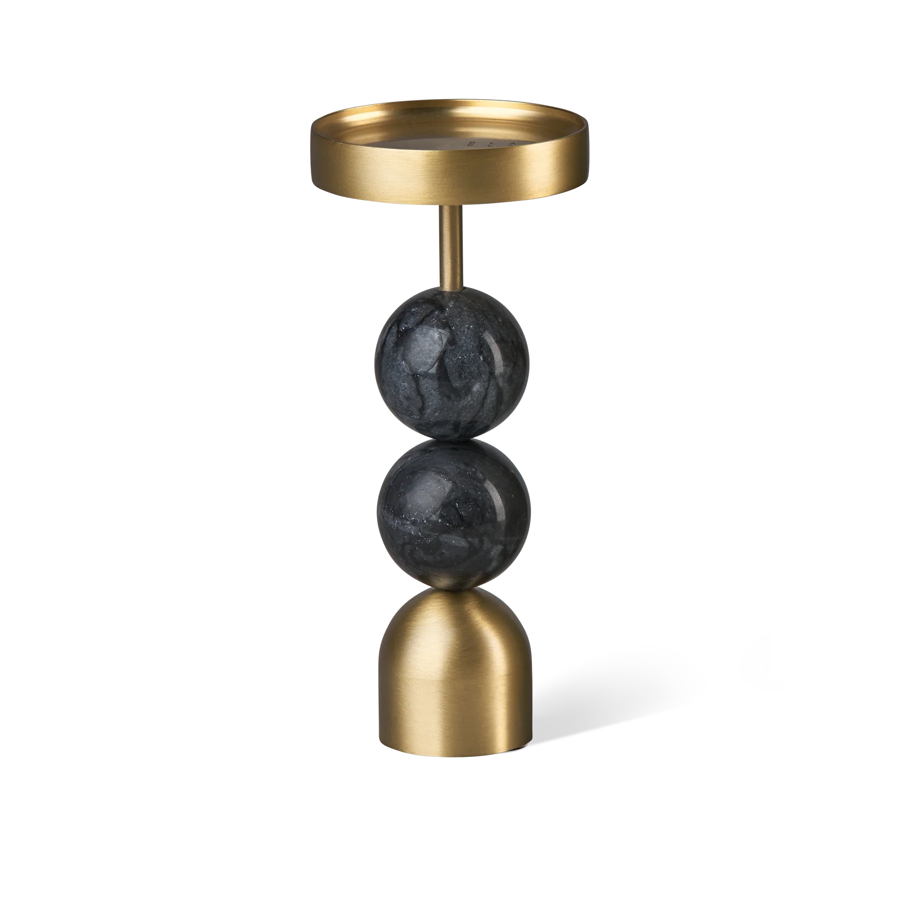 BLACK BLAZE 串珠黃銅燭台 黑色L號