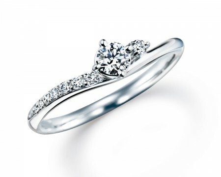 18K白金天然鑽石戒指托