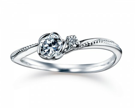 18K白金天然鑽石戒指托