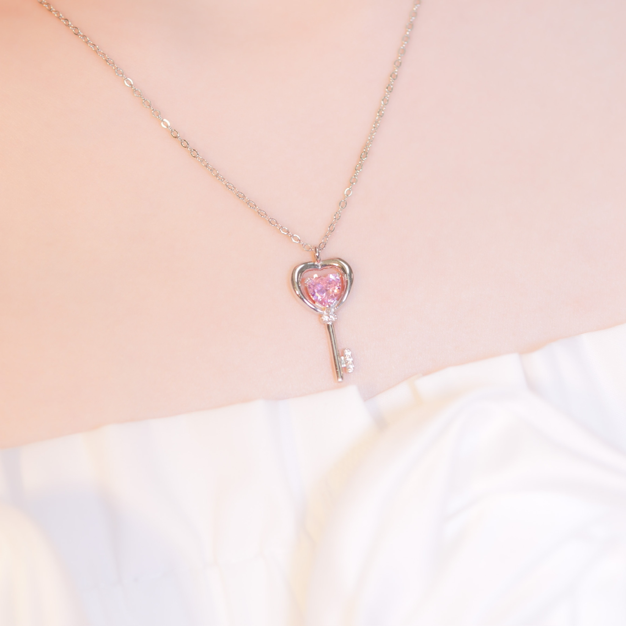 | 925 Silver | Key Of Sweetness Necklace | NE0760 |