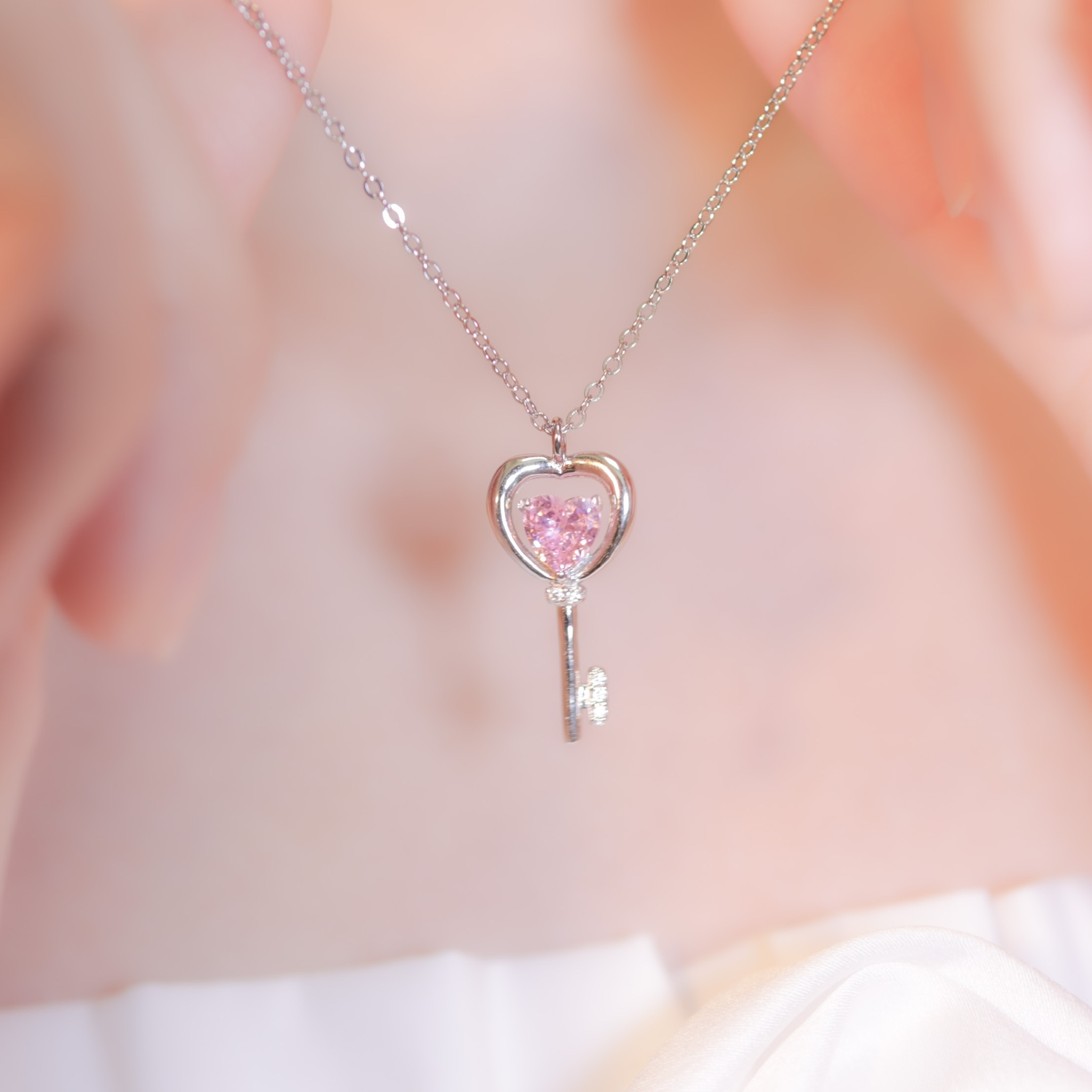 | 925 Silver | Key Of Sweetness Necklace | NE0760 |