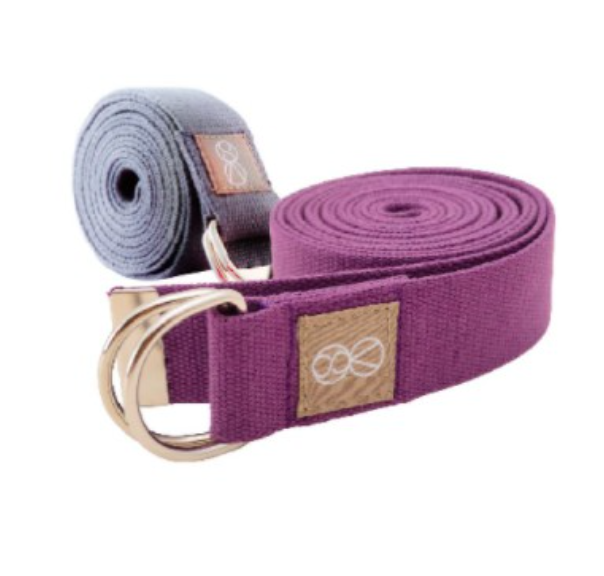 棉質瑜珈繩 ( 雙繩Ｄ扣 灰墨色）