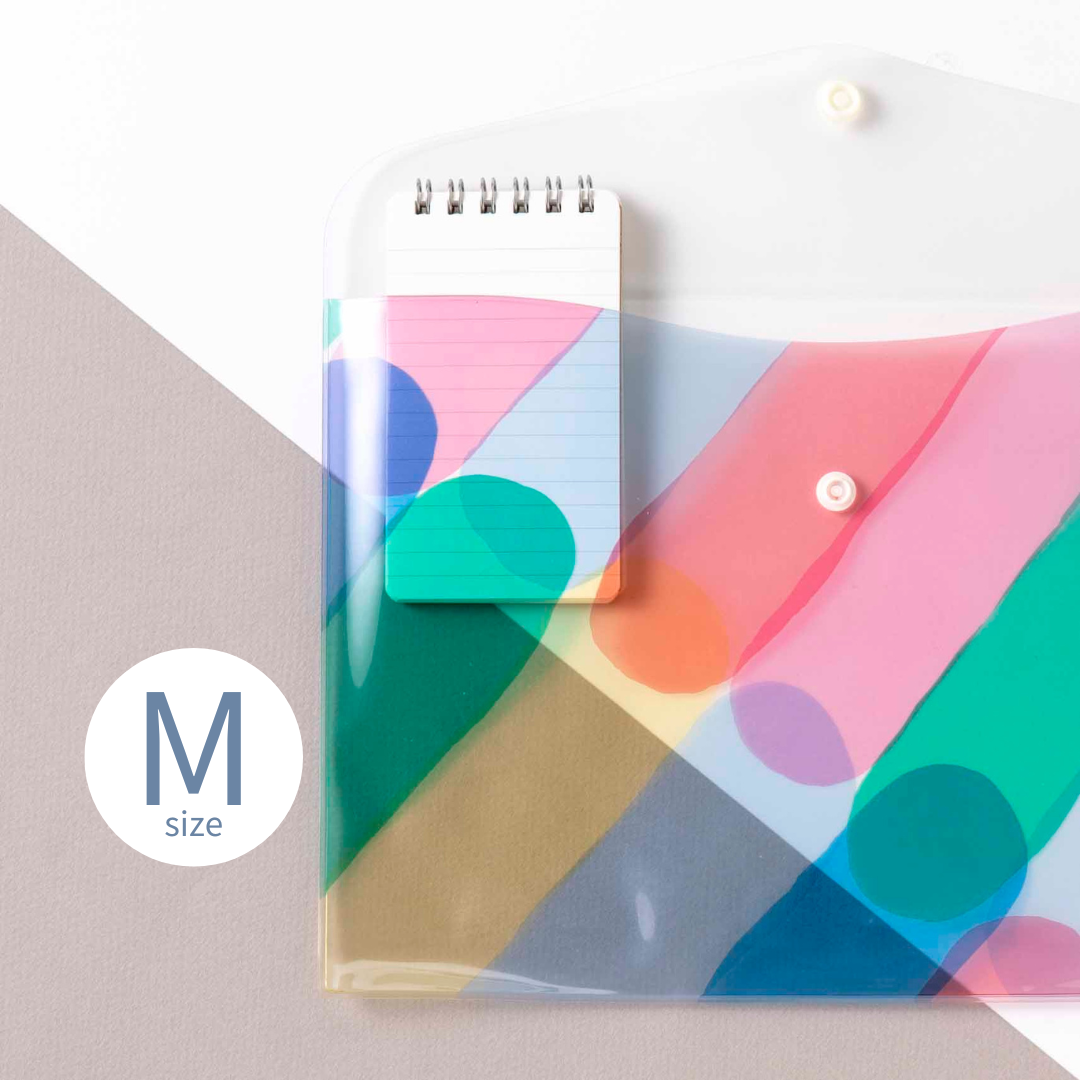 透明果凍資料夾 AIUEO JUICE【M】-日本IROHA選物