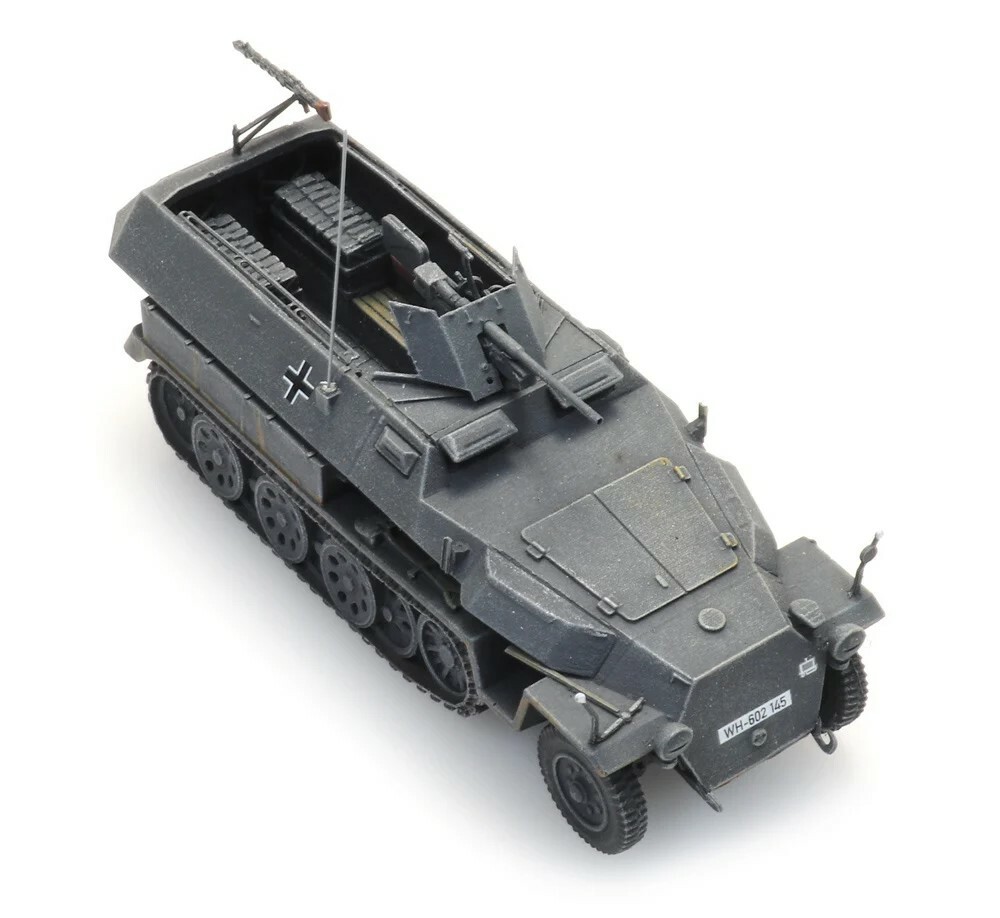 Artitec 6870525 HO規 Sd.Kfz. 251/10 Ausf. C, 3.7cm Pak, grau 戰車