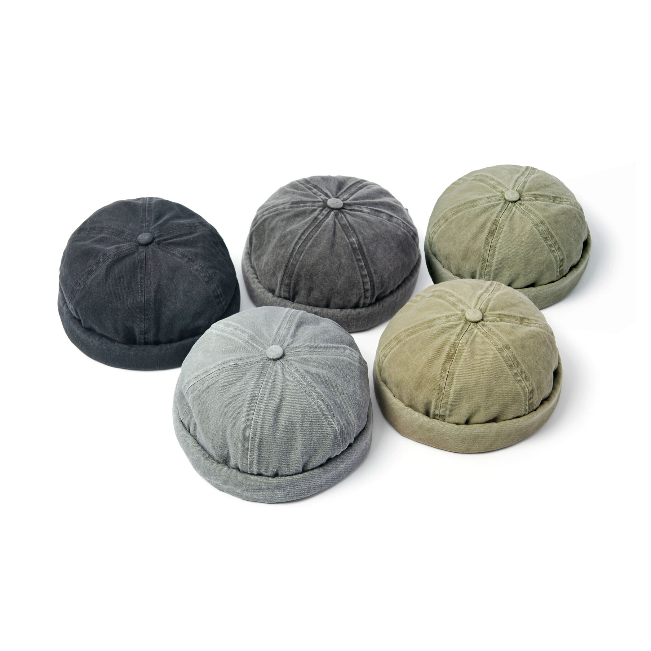 Urban outdoor 水洗色落 瓜皮帽