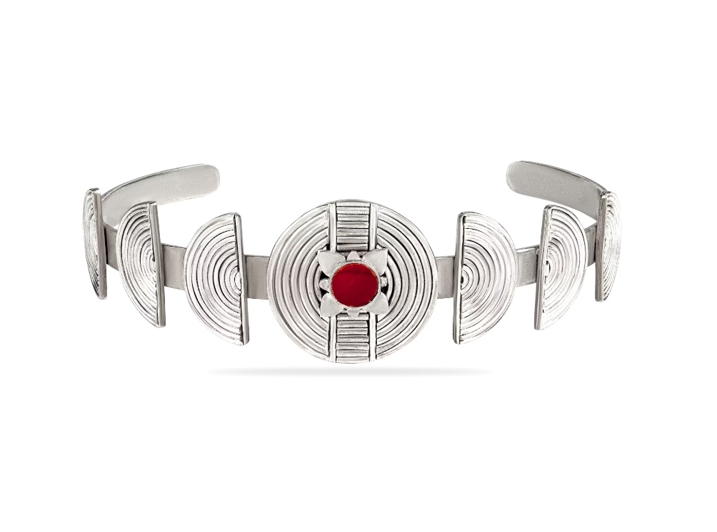 伊斯蘭金工｜Warrior 瑪瑙白銅臂環｜阿富汗