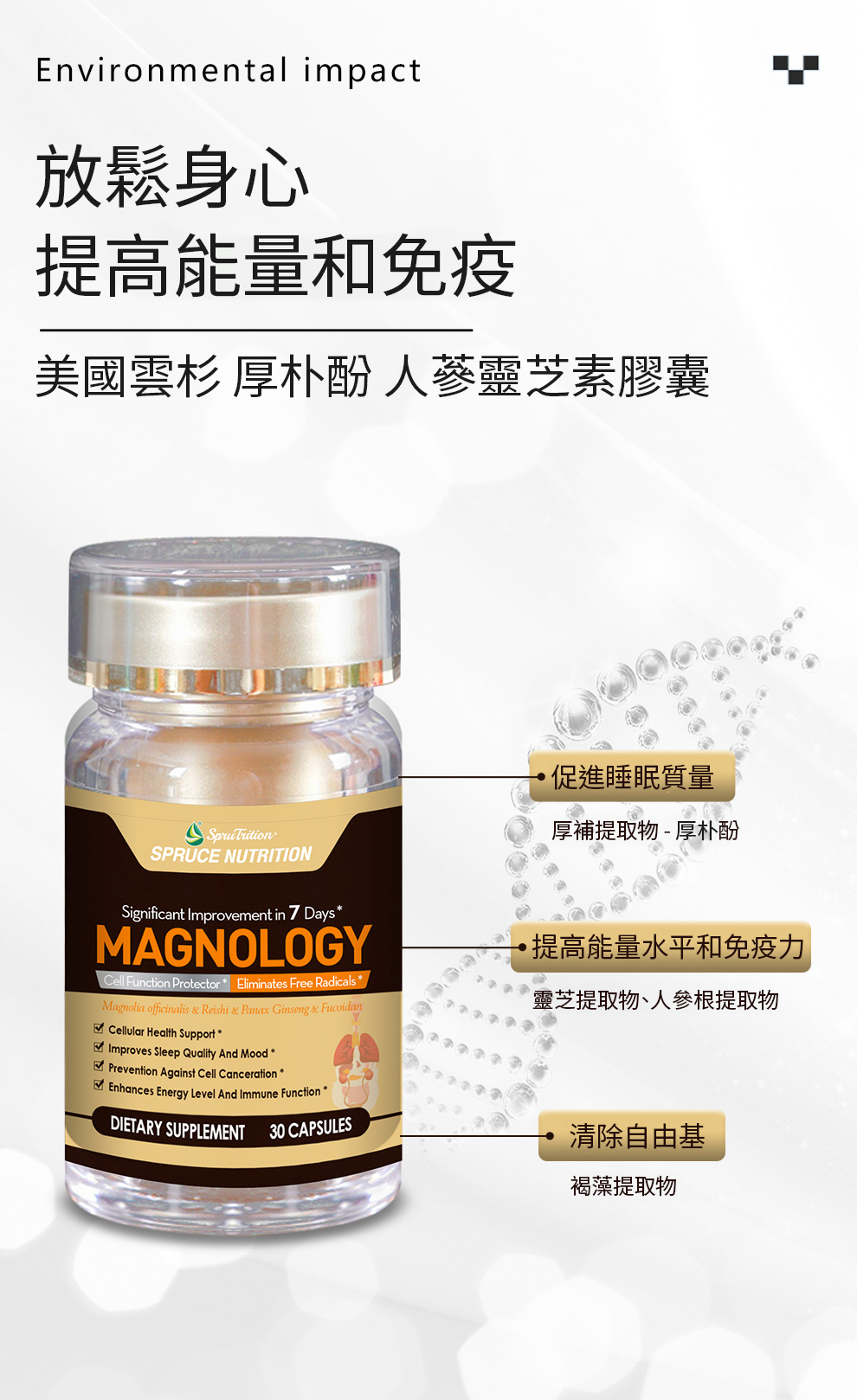 厚朴, 木蘭科植物, 化濕藥, 鬆馳肌肉, 鎮靜神經, 抗真菌, 靈芝, 多孔菌科真菌, 免疫調節活性, 心肌收縮力, 改善睡眠質量, 鎮靜鎮痛, 延長睡眠時間,改善睡眠,Naturalland,ihearb,nowfood,kirkland,維特健