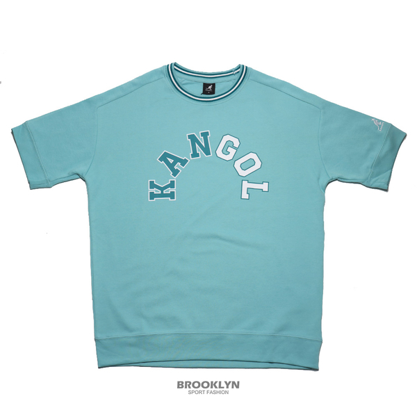 【下殺↘ $399】KANGOL 短袖 短T 中性 薄荷綠白 羅紋大LOGO 男 6225100481