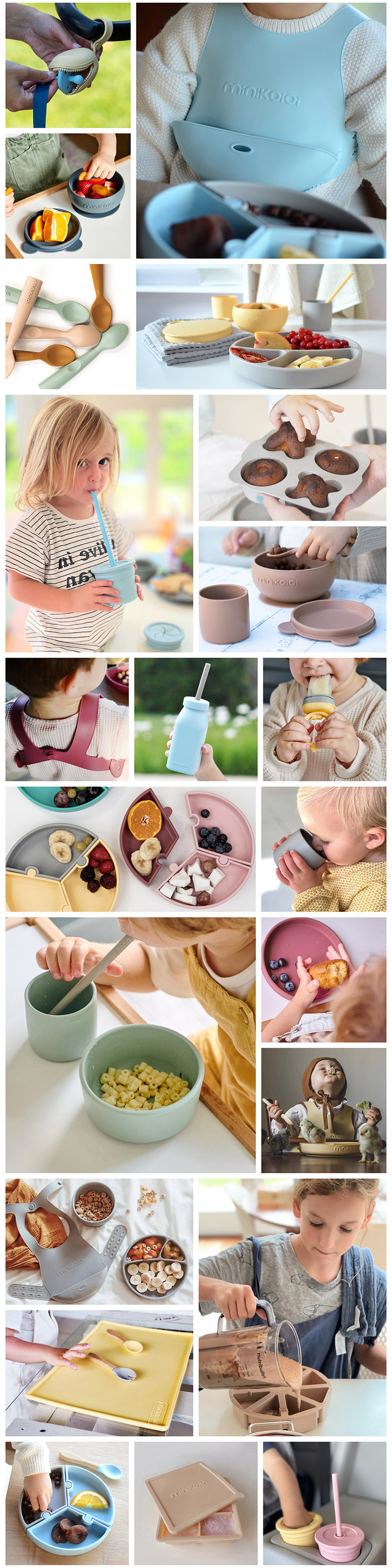 品牌故事：品牌創始人期許開發出更多創新的產品分享給全世界的父母，以合理的價格提供創新實用的產品，讓育兒生活也可以很有趣。minikOiOi始終把安全和品質放在第一位，所有產品都經過嚴格檢驗。