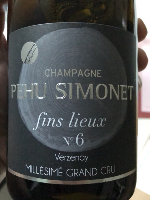 Pehu Simonet Fins Lieux No. 6 Verzenay Grand Cru Brut Millesime 2015