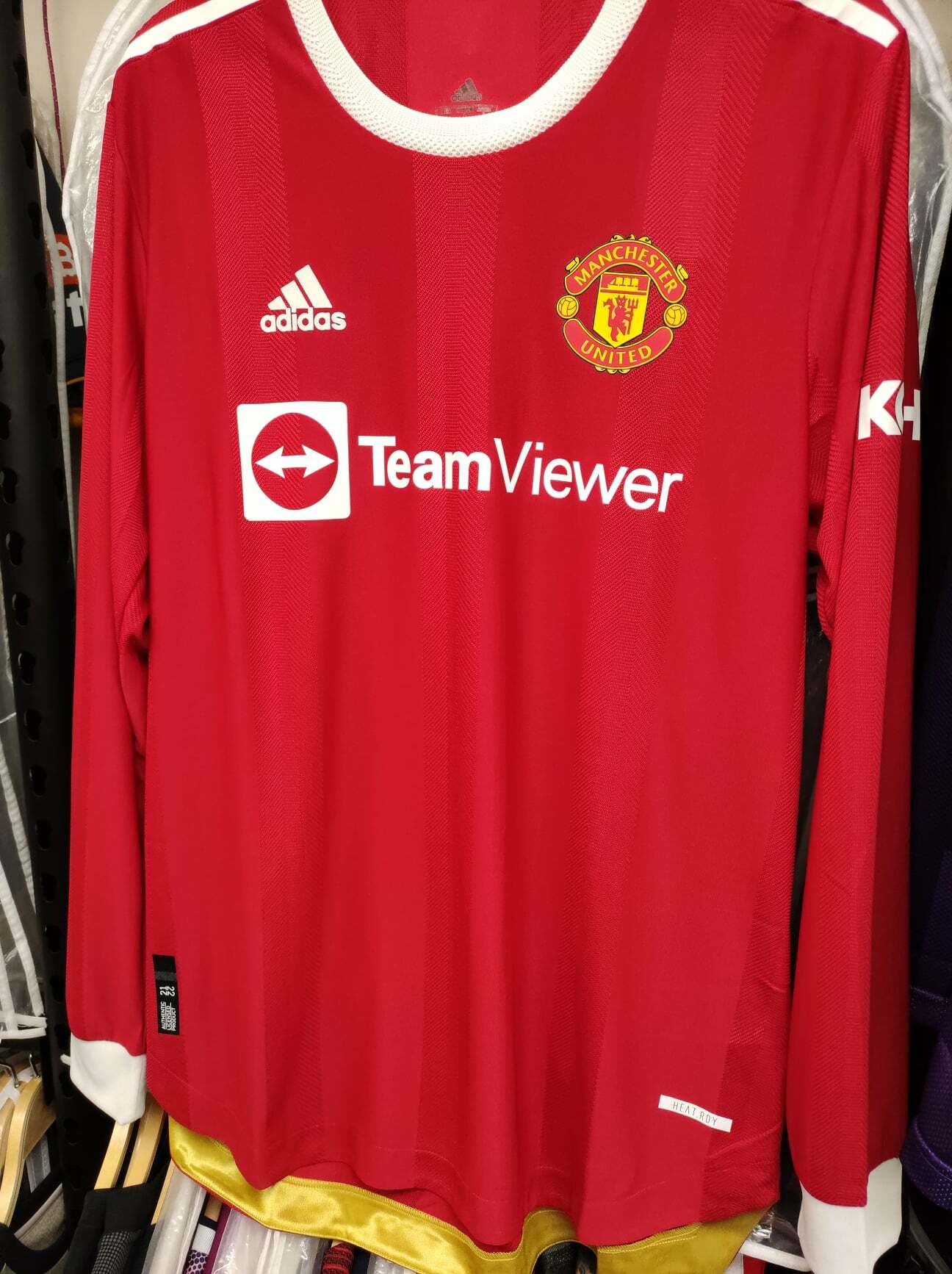 21-22曼聯主場C朗拿度球員版長袖球衣