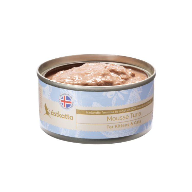 Astkatta 幼貓慕絲主食罐 - 吞拿魚 (淺藍) 80g (任選6罐$93)