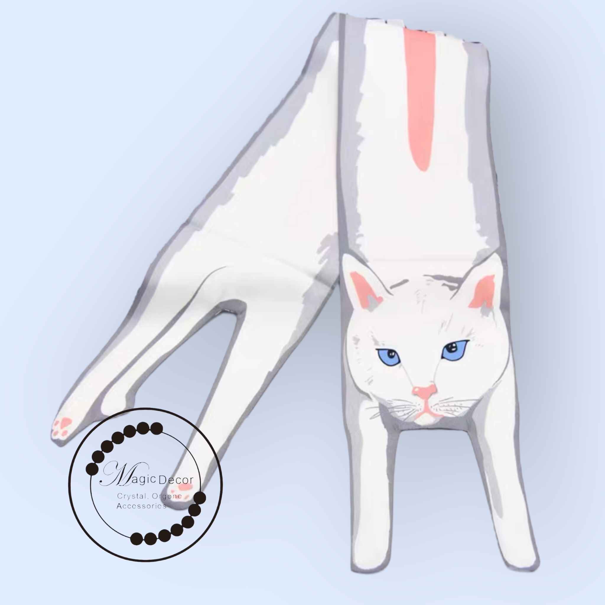 動物 絲巾 Animal Twilly（仿真絲）貓系列