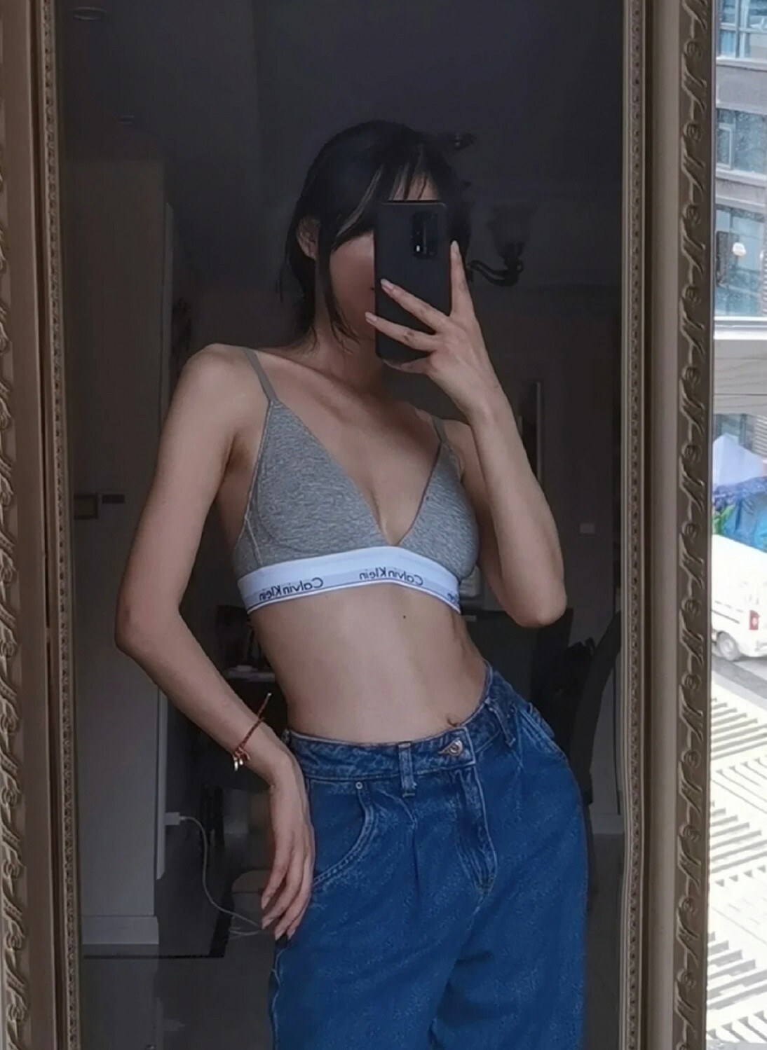 #現貨優惠 Calvin Klein Jennie同款  CK 三角內衣 後扣式 基本款 (QF5650)