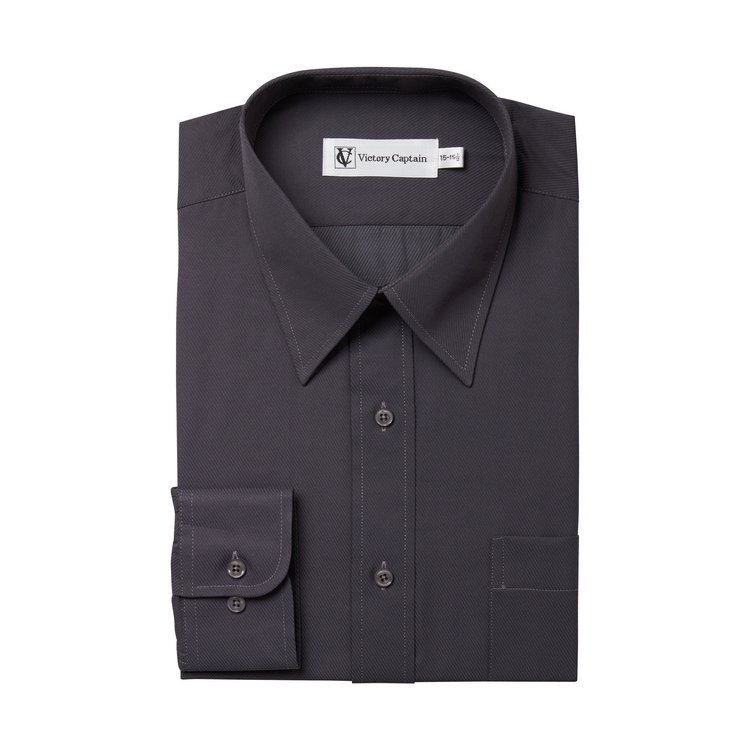 商務防皺 灰斜紋