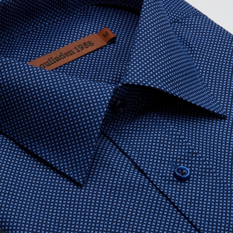 韓版防皺襯衫 藍星星印花