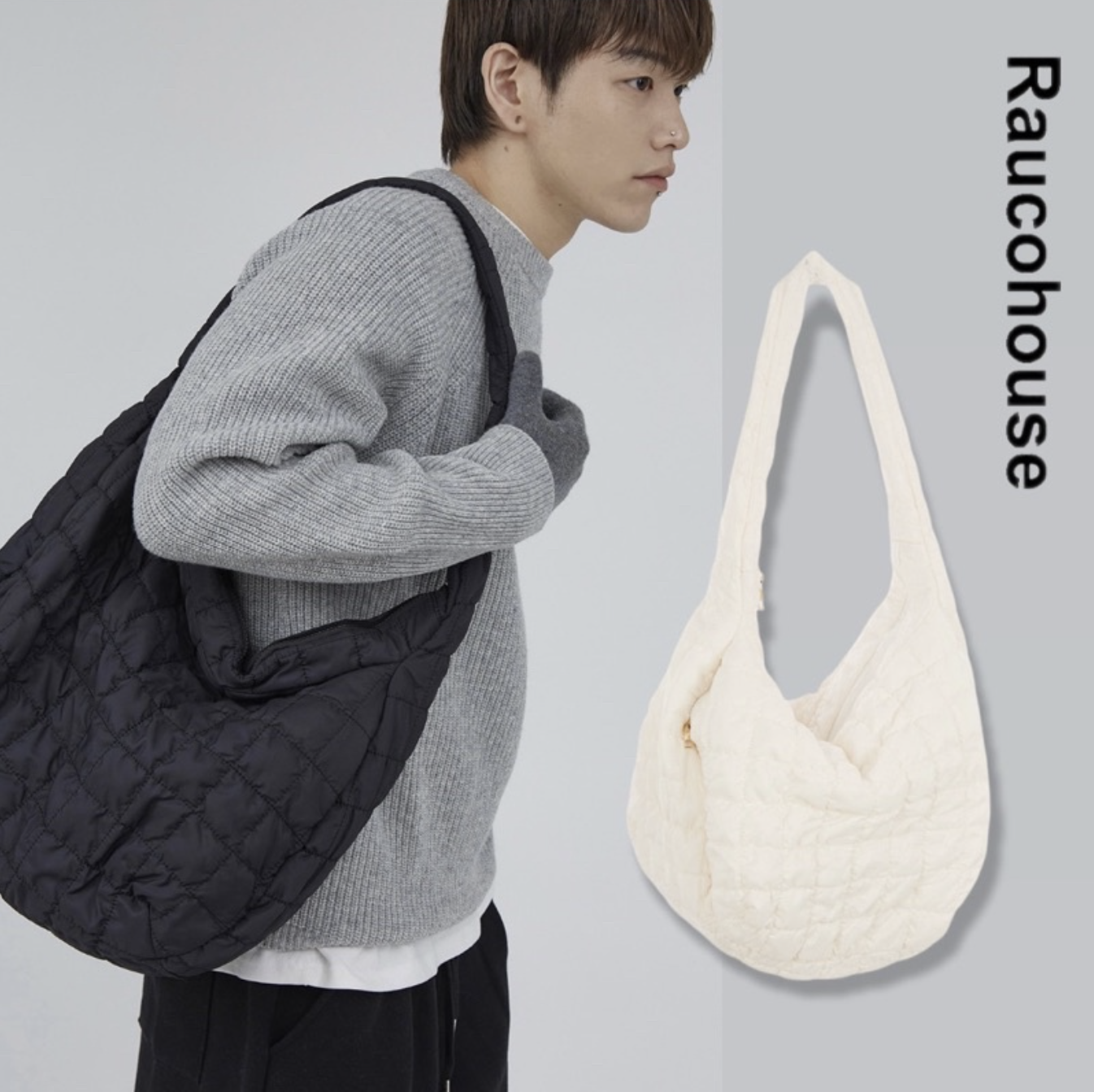 韓國 Raucohouse 雲朵造型跨肩包 柔軟 背包 肩背包 小包 背包 包包 側背包