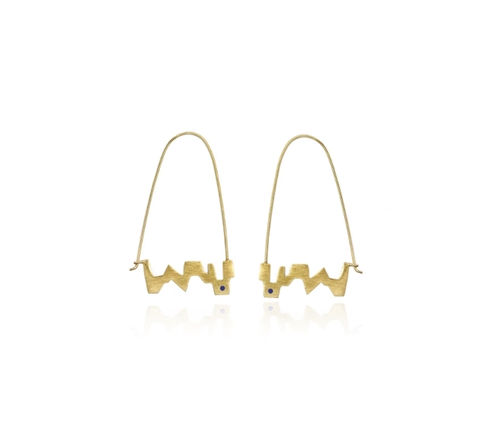 伊斯蘭金工｜Panjshir 青金石耳環｜阿富汗