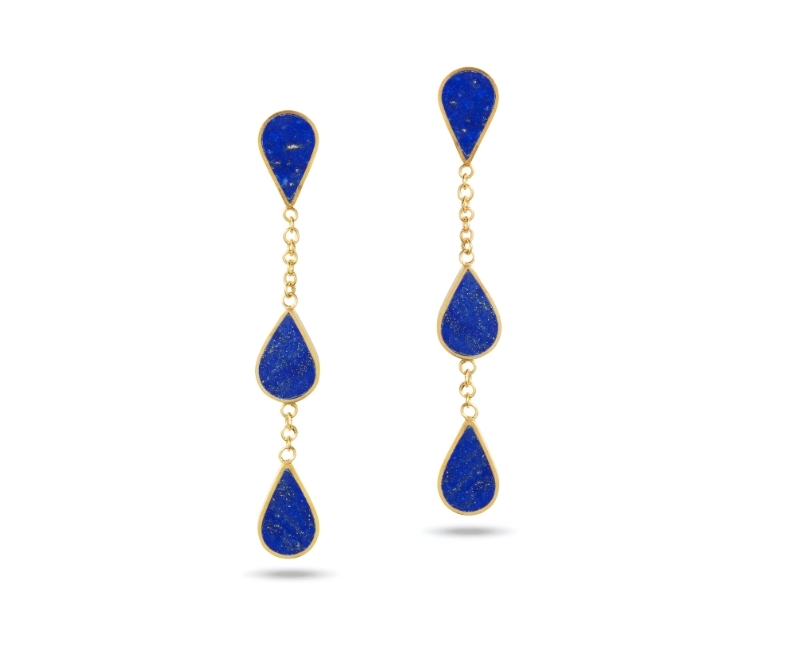 伊斯蘭金工｜Aabshar 青金石耳環｜阿富汗