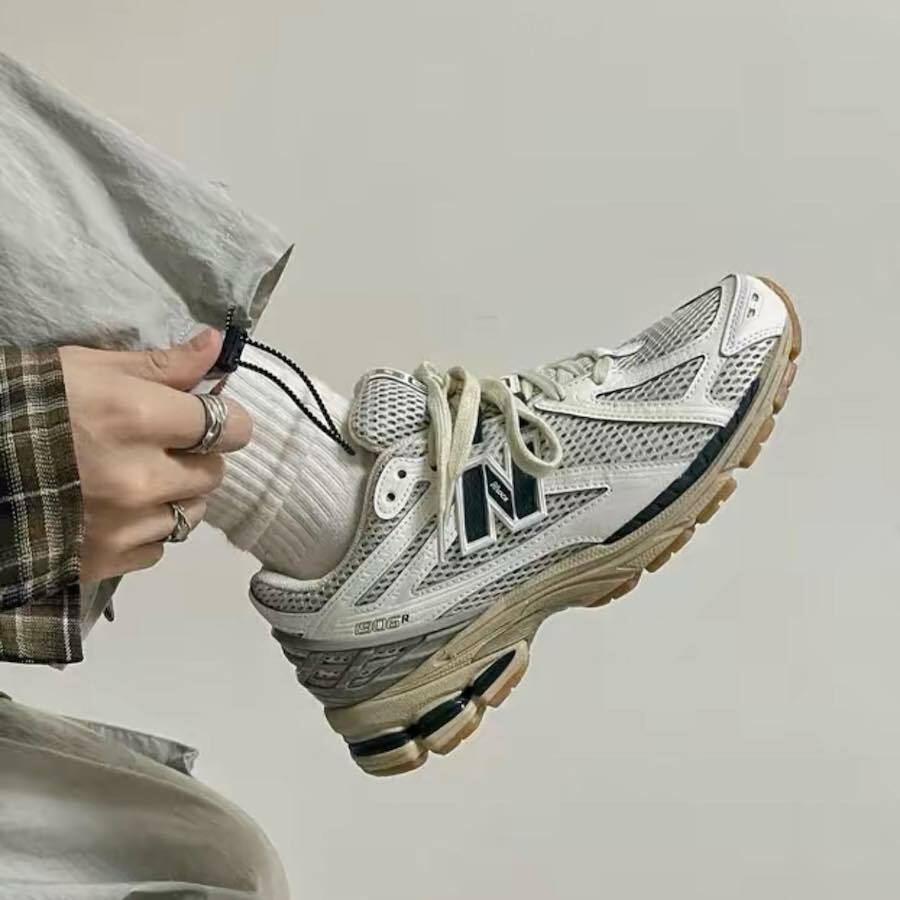 New balance® 1906R 白綠/白灰 復古奶油底