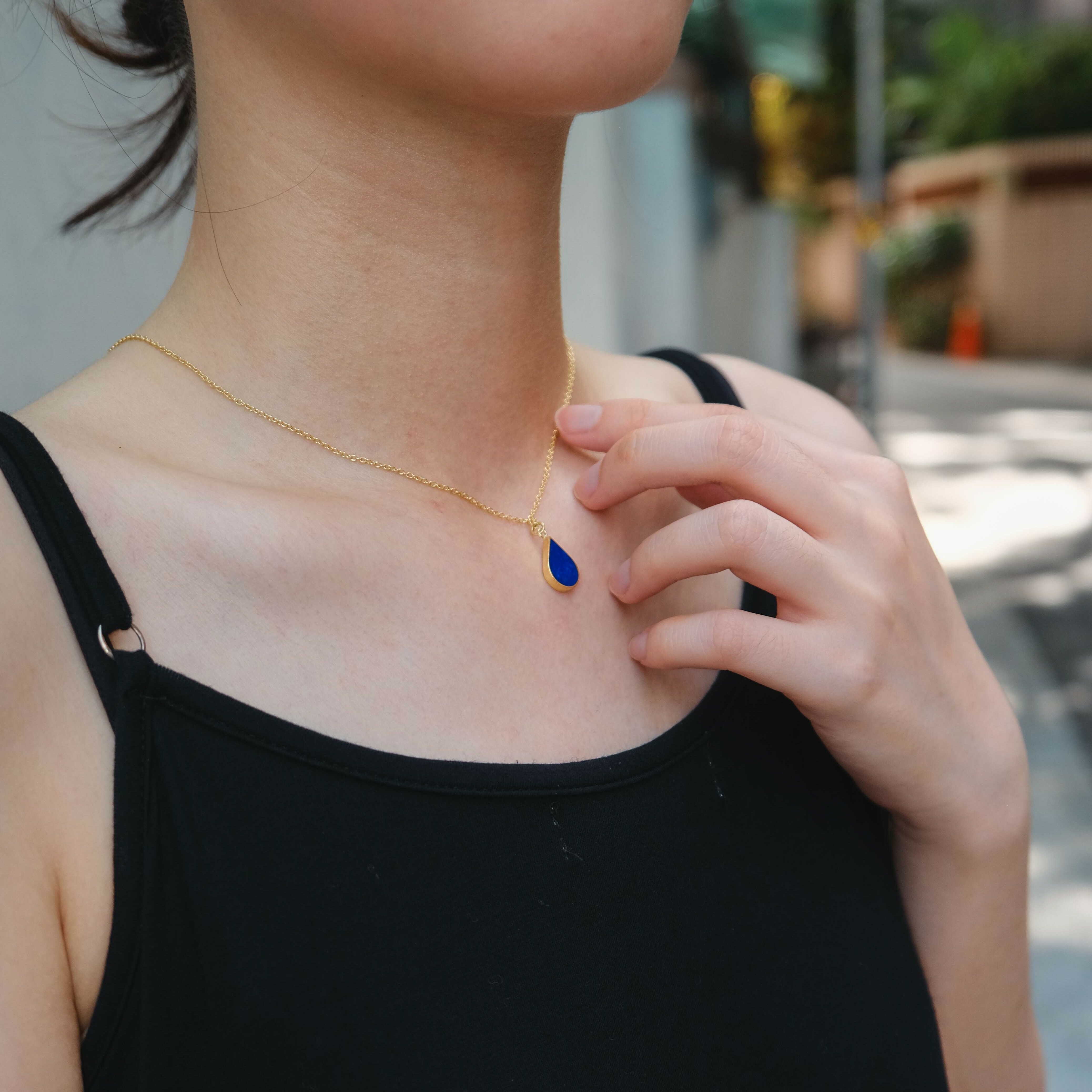 伊斯蘭金工｜Chasma 青金石項鍊 - 單寶石款｜阿富汗