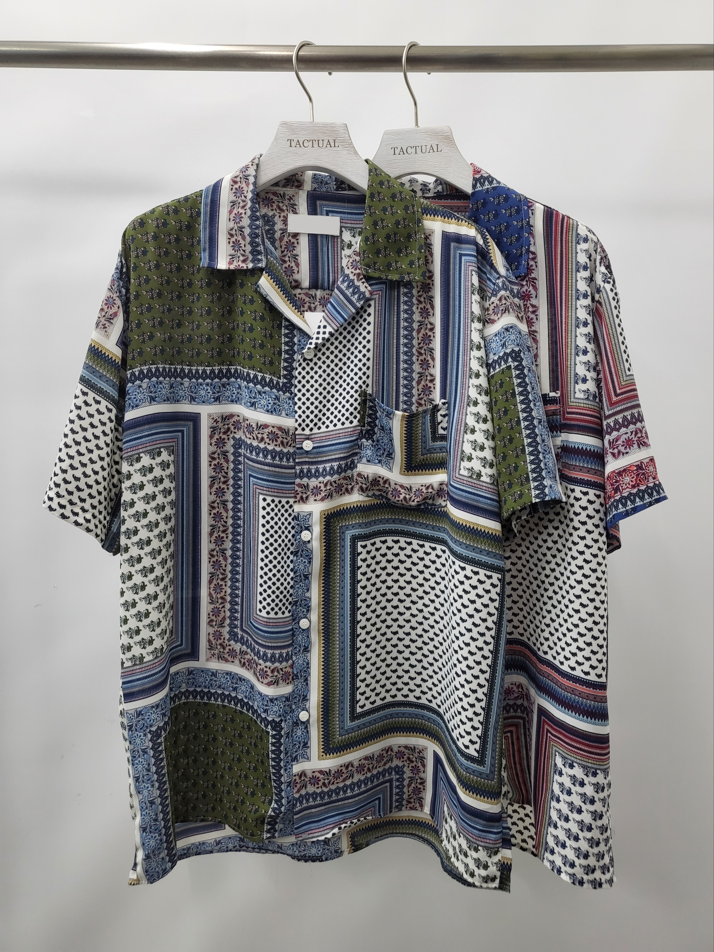 花紋短袖恤衫 S2118