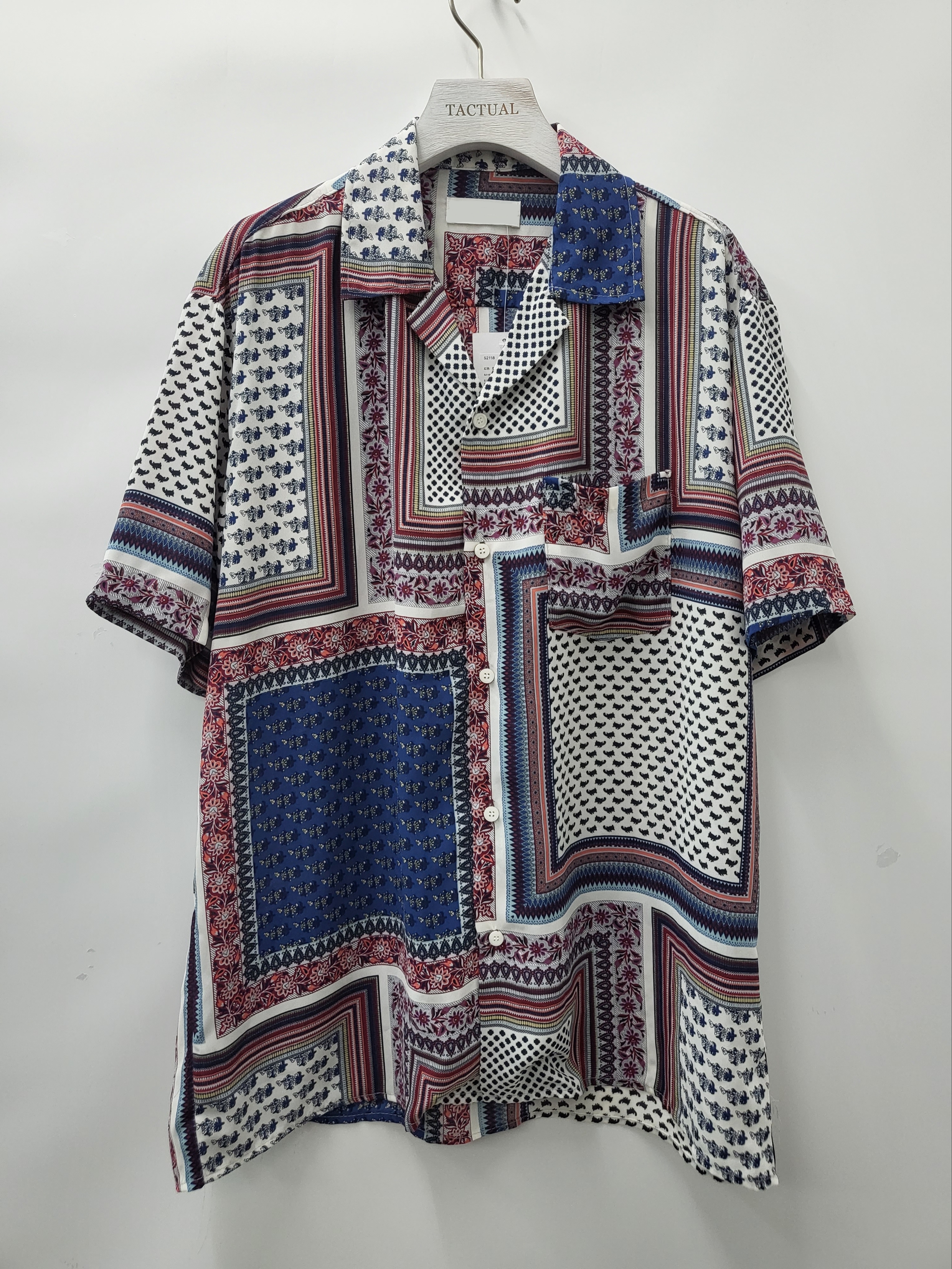 花紋短袖恤衫 S2118