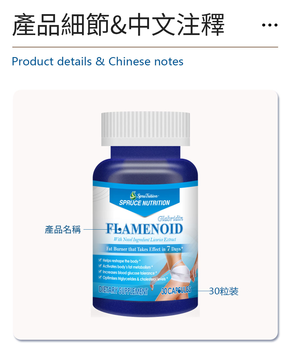 【 Spruce Nutrition 】美國雲杉 甘草酸 四重配方｜FLAMENOID｜30 粒裝（美國原裝行貨）
