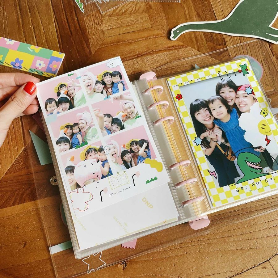 六孔活頁相片內袋 4x6 明信片尺寸(10 入)｜馬卡龍腳趾