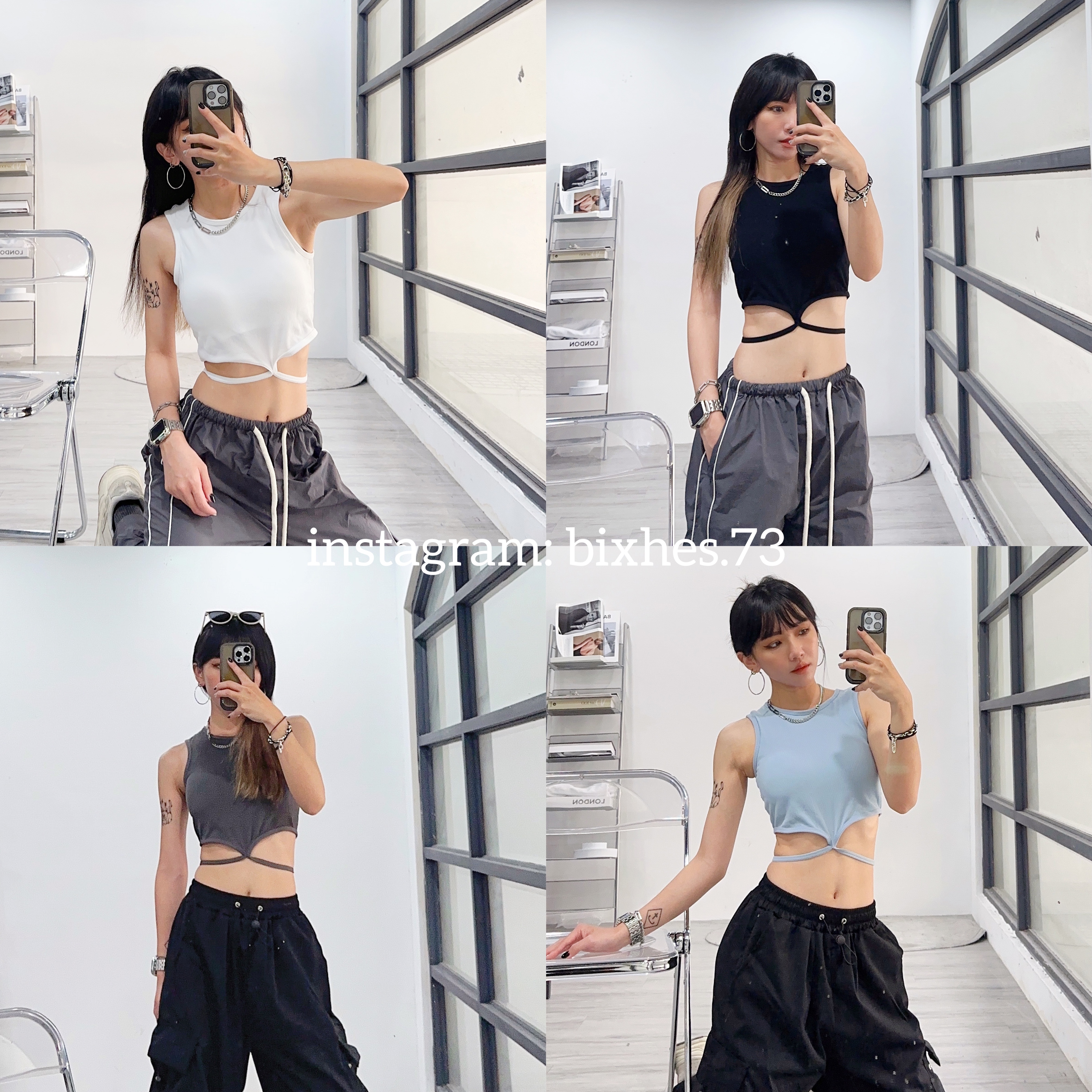 綁腰帶帶墊背心(C00035)