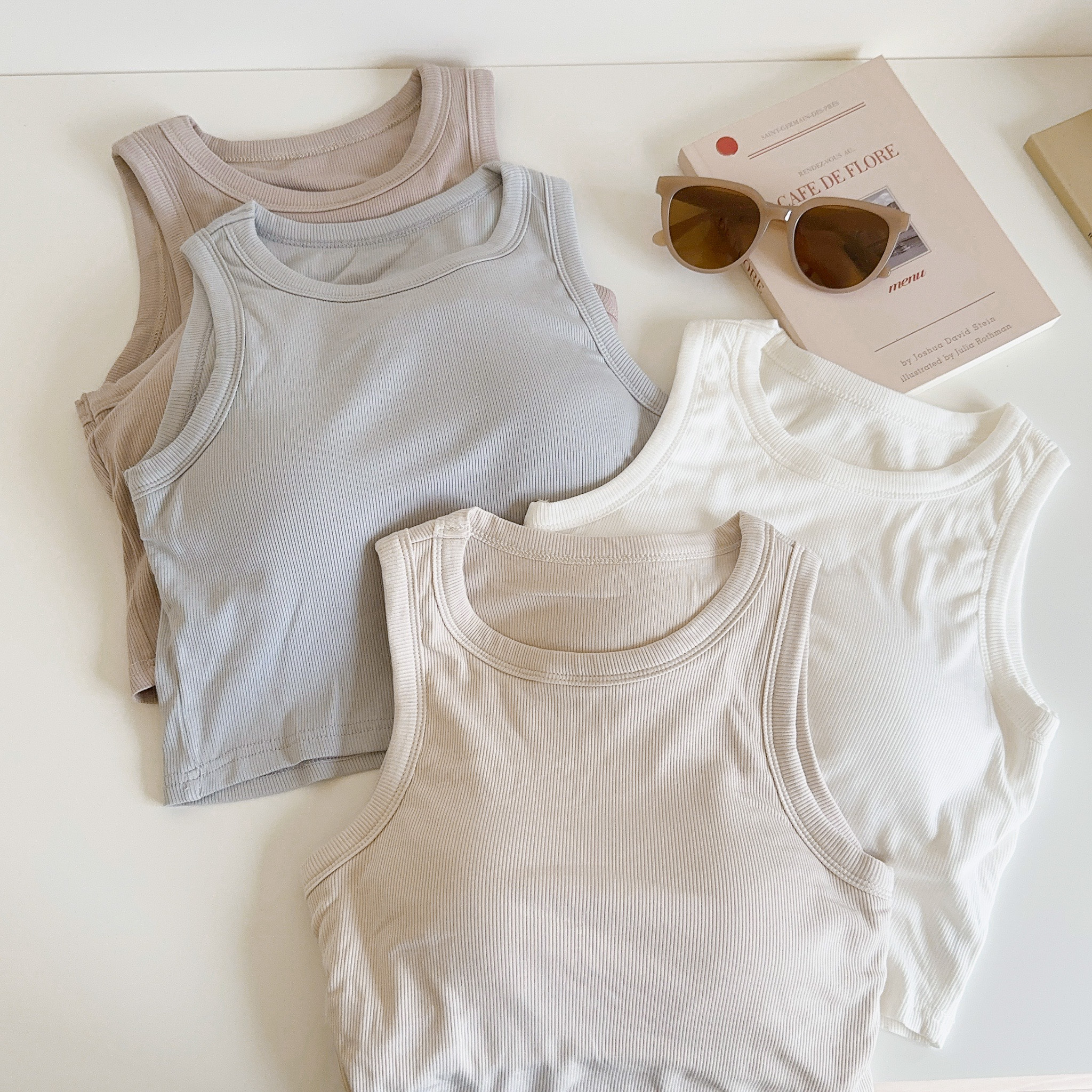 部份現貨🚚小編極推😍 會讓人想天天穿ㄉ材質🤤 雲朵軟Q柔霧色系Bra Top背心💕共6色