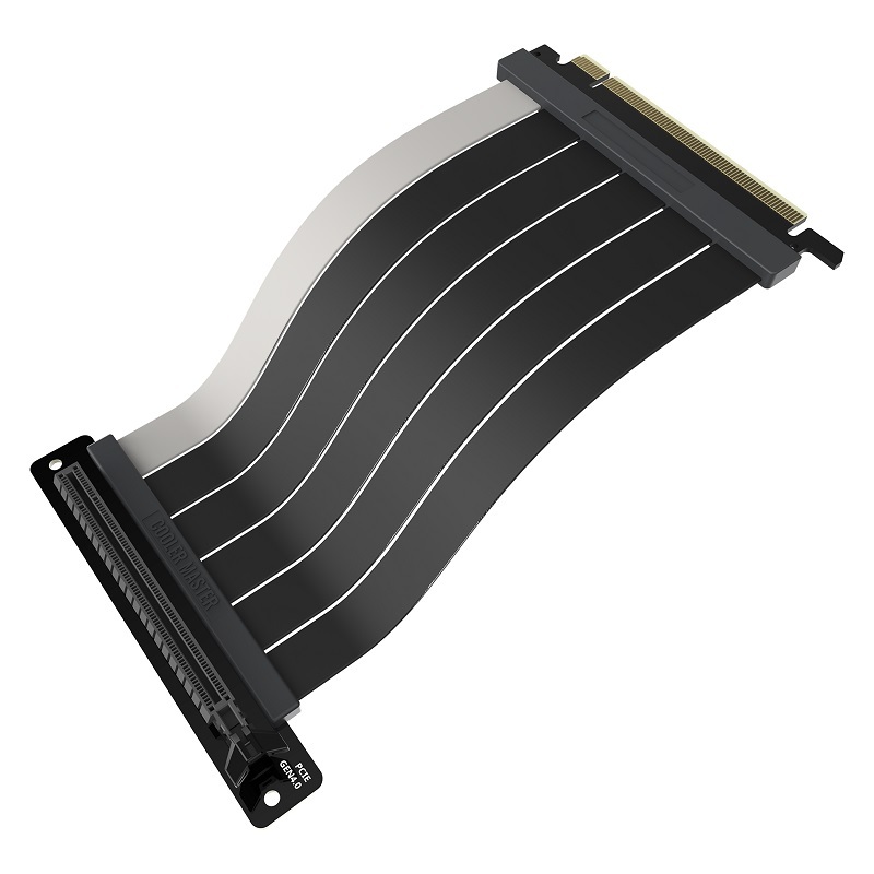 米特3C數位–酷碼 MASTERACCESSORY PCIE 4.0 X16延長線 200mm V2 黑色/白色