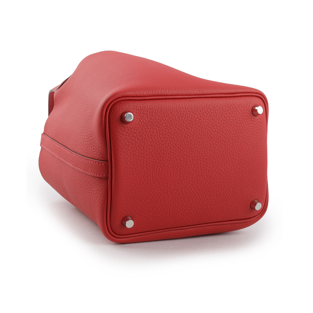 【HERMES】Picotin Lock 18cm PM手提小水桶(朱砂紅) H056289CK 5E