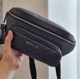 [S] MICHAEL KORS 37U1LCOY9B COOPER UTILITY BELT BAG,BLACK, 19439156549, 19439156549 (SMK453)