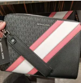 [S] MICHAEL KORS 37R3LCOU9U COOPER LG POUCH,PINK, , 196163790640 (SMK455)